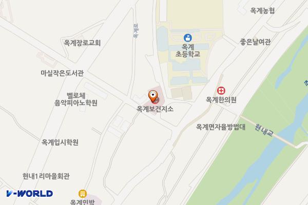 현내시장 화장실 위치 지도 — 강원특별자치도 강릉시 옥계면 현내중길 8