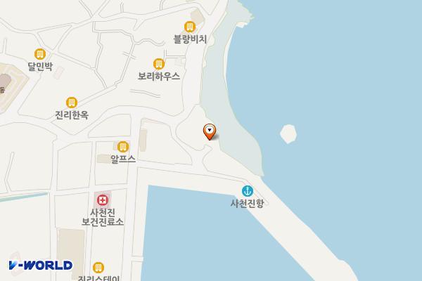 사천진항포구 위치 지도 — 강원특별자치도 강릉시 사천면 진리해변길 68-7