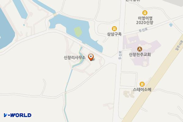 신창리 581 위치 지도 — 제주특별자치도 제주시 한경면 신창리 581