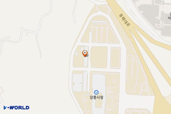 강릉시청 책놀이터(2층) 위치 지도 — 강원특별자치도 강릉시 강릉대로 33
