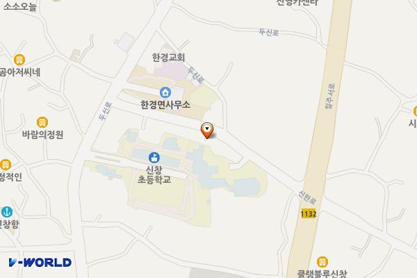 신창리 232-2 위치 지도 — 제주특별자치도 제주시 한경면 신창리 232-2