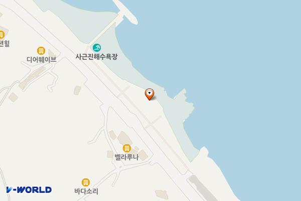 해중공원 공중화장실 위치 지도 — 강원특별자치도 강릉시 해안로 604번길 16