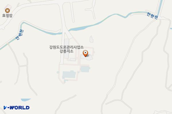강원특별자치도 보건환경연구원동부지원 위치 지도 — 강원특별자치도 강릉시 사천면 산대월길 38-9