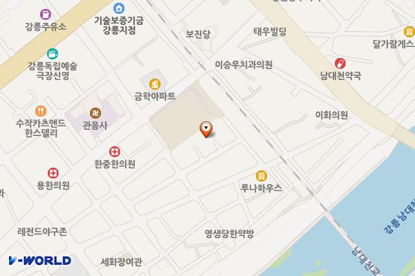 강릉성남시장 위치 지도 — 강원특별자치도 강릉시 중앙시장길 24-2(성남동)