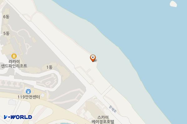 경포해변중앙통로 위치 지도 — 강원특별자치도 강릉시 창해로 514