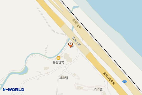도직리 간이화장실 위치 지도 — 강원특별자치도 강릉시 옥계면 도직길 4-7