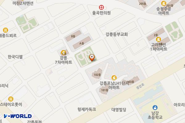 6호어린이공원 위치 지도 — 강원특별자치도 강릉시 성덕포남로168번길 29
