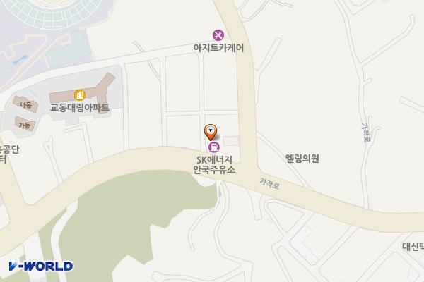 안국주유소 위치 지도 — 강원특별자치도 강릉시 가작로 227 (교동)