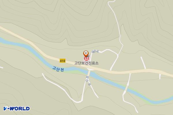 고단보건진료소 위치 지도 — 강원특별자치도 강릉시 왕산로 70