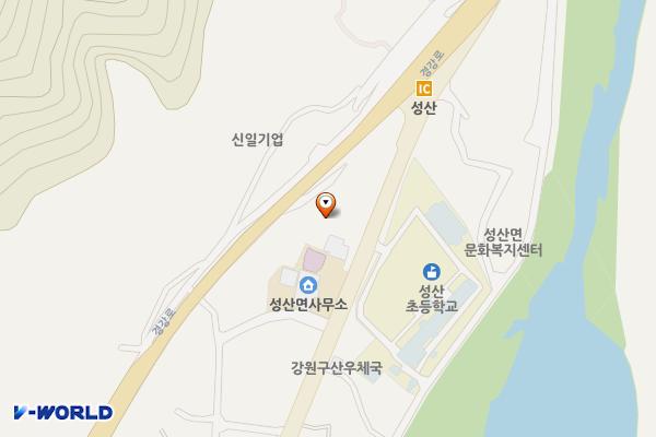 성산농협주유소 위치 지도 — 강원특별자치도 강릉시 성산면 구산길 16