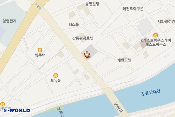 성남택시부광장 위치 지도 — 강원특별자치도 강릉시 임영로 104