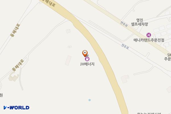 샘터주유소 위치 지도 — 강원특별자치도 강릉시 연곡면 동해대로 4357