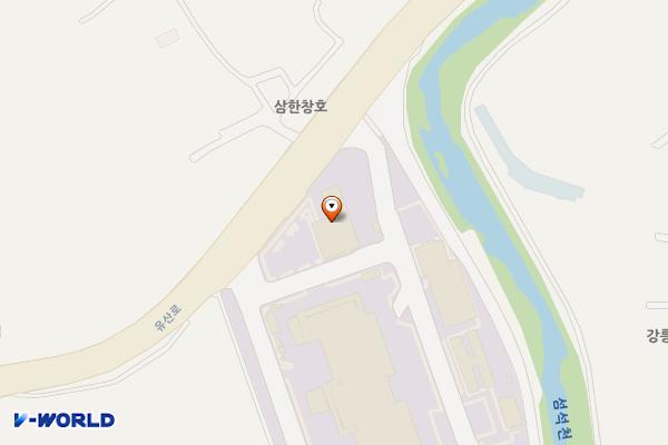 ㈜강릉농산물도매시장 위치 지도 — 강원특별자치도 강릉시 유산로 60