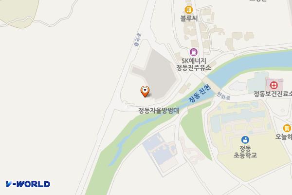 강동무료주차장 위치 지도 — 강원특별자치도 강릉시 강동면 헌화로 1071-22