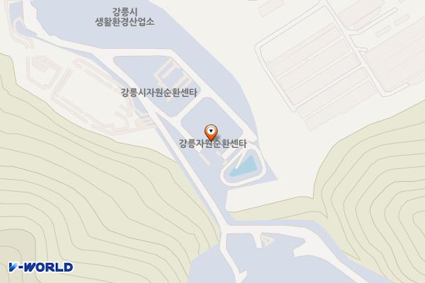 자원순환센터(소각장) 위치 지도 — 강원특별자치도 강릉시 강동면 임곡로 557-13