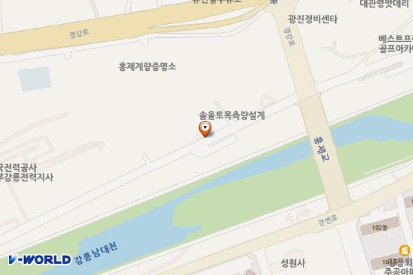 남대천 둔치 위치 지도 — 강원특별자치도 강릉시 경강로1804번길