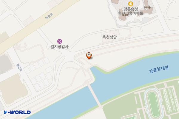 송정동 게이트볼장 화장실 위치 지도 — 강원특별자치도 강릉시 경강로2408번길14