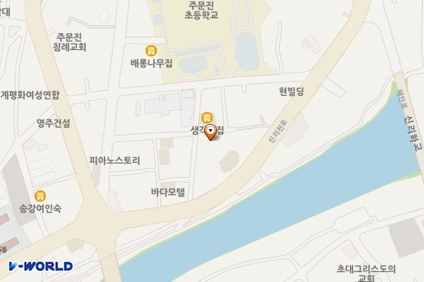 주문진터미널 위치 지도 — 강원특별자치도 강릉시 주문진읍 해안2길 12