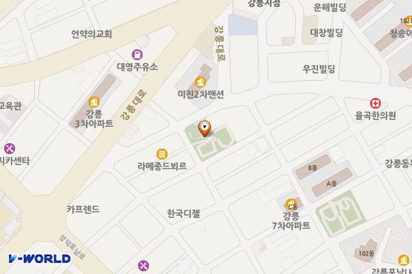 제7호 어린이공원 화장실 위치 지도 — 강원특별자치도 강릉시 성덕포남로188번길 23