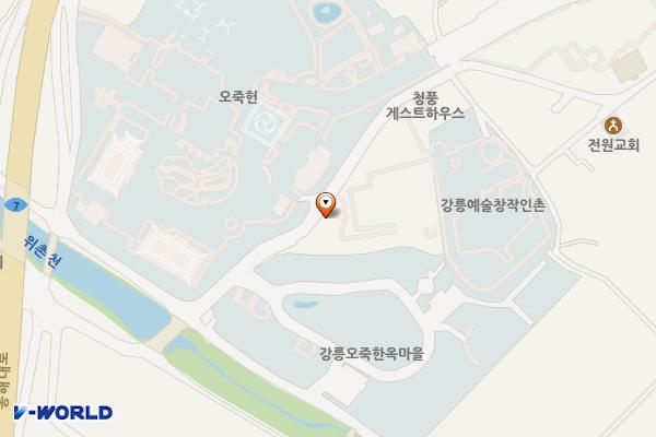 율곡인성교육관 공중화장실 위치 지도 — 강원특별자치도 강릉시 죽헌길 124