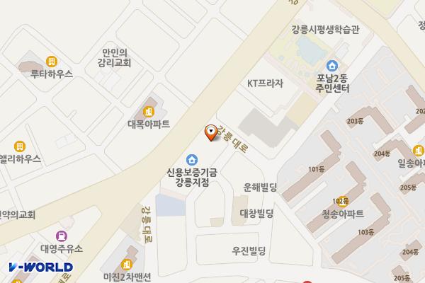 SK강릉주유소 위치 지도 — 강원특별자치도 강릉시 강릉대로 432 (포남동)