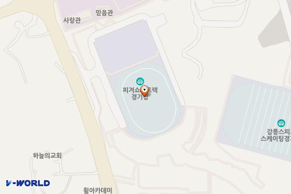 강릉아레나 위치 지도 — 강원특별자치도 강릉시 수리골길102(포남동)