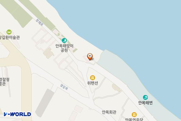 안목해변화장실 위치 지도 — 강원특별자치도 강릉시  창해로14번길3