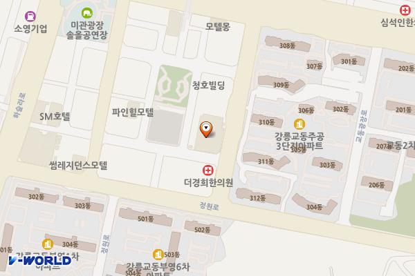 강원양돈농협 하나로마트 위치 지도 — 강원특별자치도 강릉시 솔올로 9 (교동)