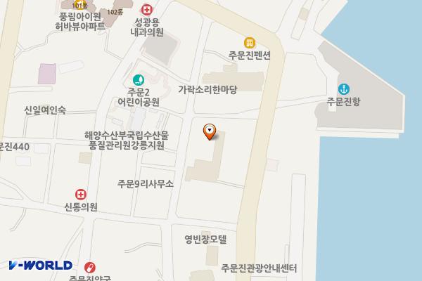 수산시장화장실 위치 지도 — 강원특별자치도 강릉시 주문진읍 시장3길 5