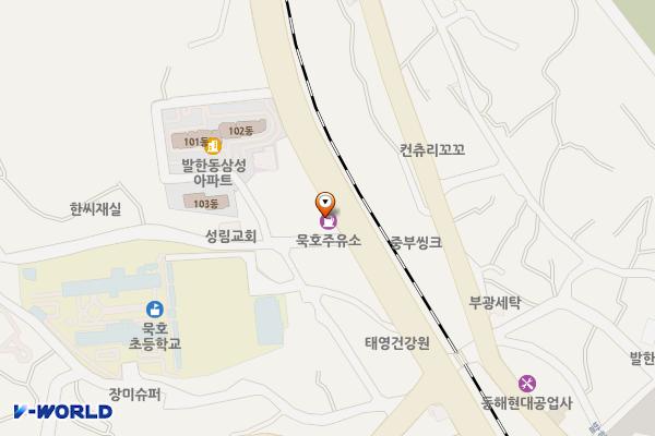 묵호주유소 위치 지도 — 강원특별자치도 동해시 해안로 595 ?(발한동)?