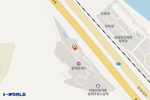 동해(동해)휴게소 위치 지도 — 강원특별자치도 동해시 동해대로 6437