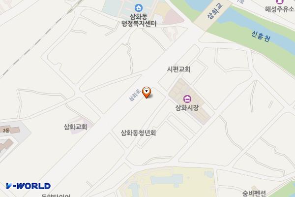 동해삼화동우체국 위치 지도 — 강원특별자치도 동해시 삼화로 17