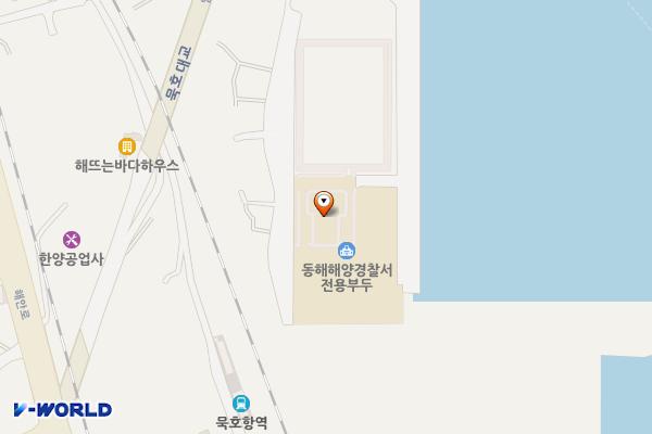 향로봉 출장소(동해해양경찰서) 화장실 위치 지도 — 강원특별자치도 동해시 임항로 130