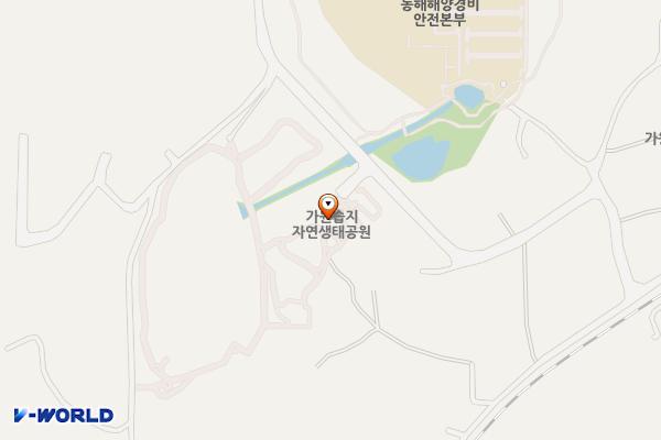 가원습지생태자연공원 위치 지도 — 강원특별자치도 동해시 지가길 64