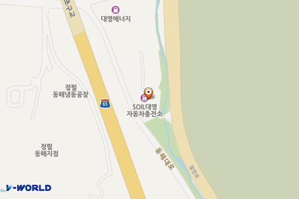 대영충전소 위치 지도 — 강원특별자치도 동해시 발한로 531 ?(초구동)