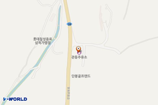 관동주유소 위치 지도 — 강원특별자치도 동해시 강원남부로 4650 ?(단봉동)