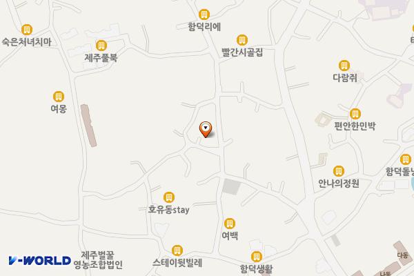 함덕리 1119 위치 지도 — 제주특별자치도 제주시 조천읍 함덕리 1119
