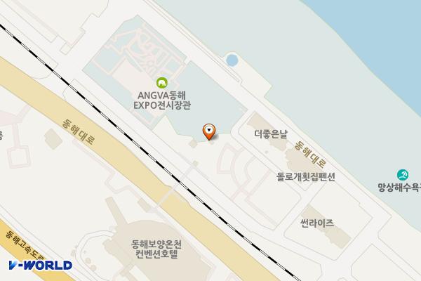 망상해변내 3호 위치 지도 — 강원특별자치도 동해시 동해대로 6270-45