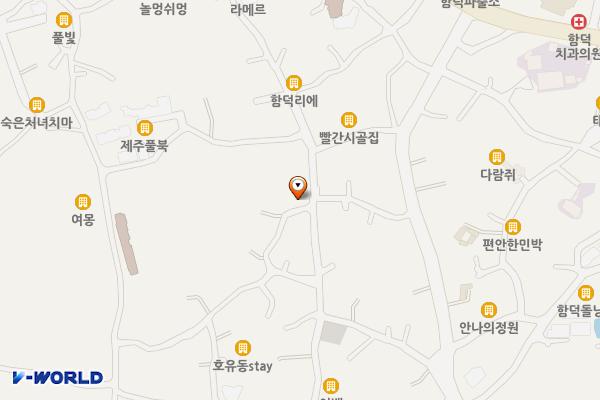 함덕리 1086-1 위치 지도 — 제주특별자치도 제주시 조천읍 함덕리 1086-1
