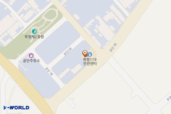 북평119안전센터 위치 지도 — 강원특별자치도 동해시 공단1로 21