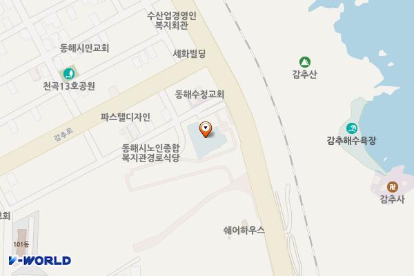 동해시 평생교육센터 위치 지도 — 강원특별자치도 동해시 감추7길 52