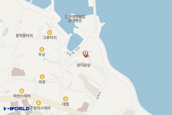 함덕리 1034 위치 지도 — 제주특별자치도 제주시 조천읍 함덕리 1034