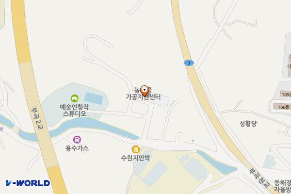 농업기술센터 위치 지도 — 강원특별자치도 동해시 승지로 58-2
