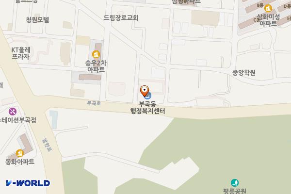 부곡동행정복지센터 위치 지도 — 강원특별자치도 동해시 부곡로 21