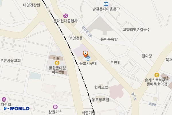 동해경찰서 묵호지구대 위치 지도 — 강원특별자치도 동해시 발한로 241