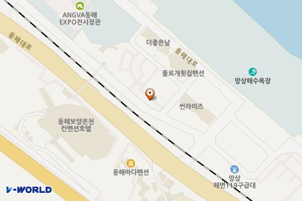 망상해변내 4호 위치 지도 — 강원특별자치도 동해시 동해대로 6270-29