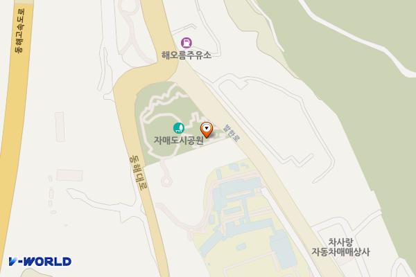 자매공원 위치 지도 — 강원특별자치도 동해시 발한로 371