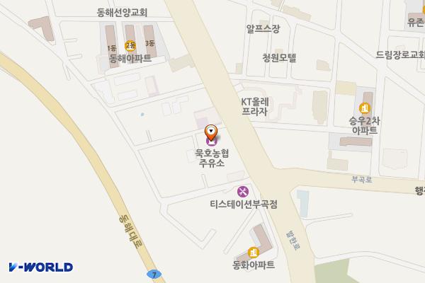 묵호농협클린주유소 위치 지도 — 강원특별자치도 동해시 발한로 39 ?(부곡동)?
