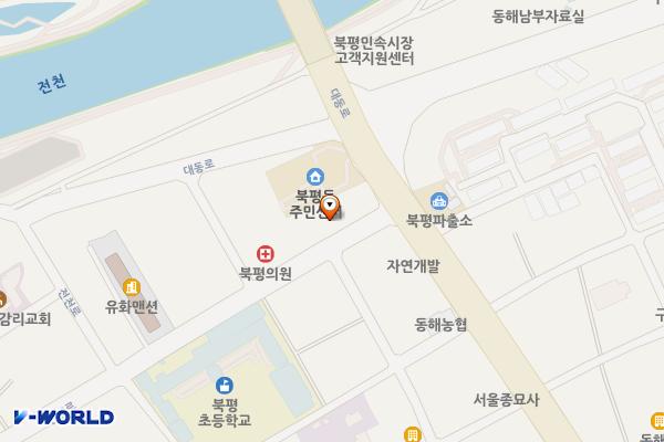 동해북평동우체국 위치 지도 — 강원특별자치도 동해시 전천로 311