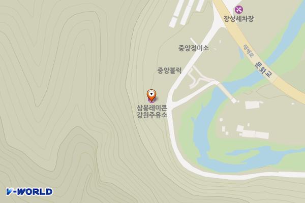 강원주유소 위치 지도 — 강원특별자치도 태백시 메밀들1길 18 (장성동)